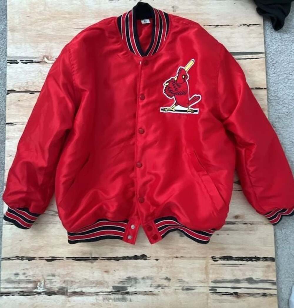 St. Louis Cardinals MLB Satin Varsity Jacket Adult Small
